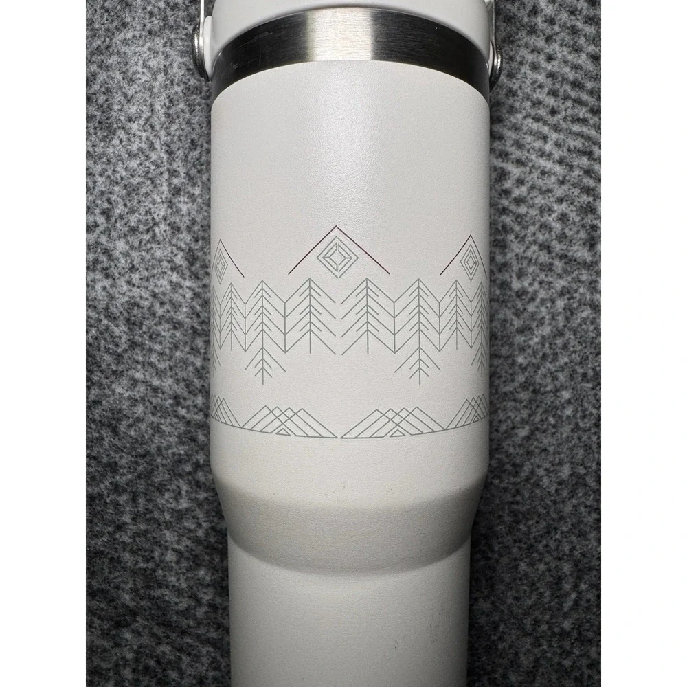 Stanley 30 oz Winterscapes The Iceflow Flipstraw Tumbler Pale Stone ECU - Picture 4 of 11